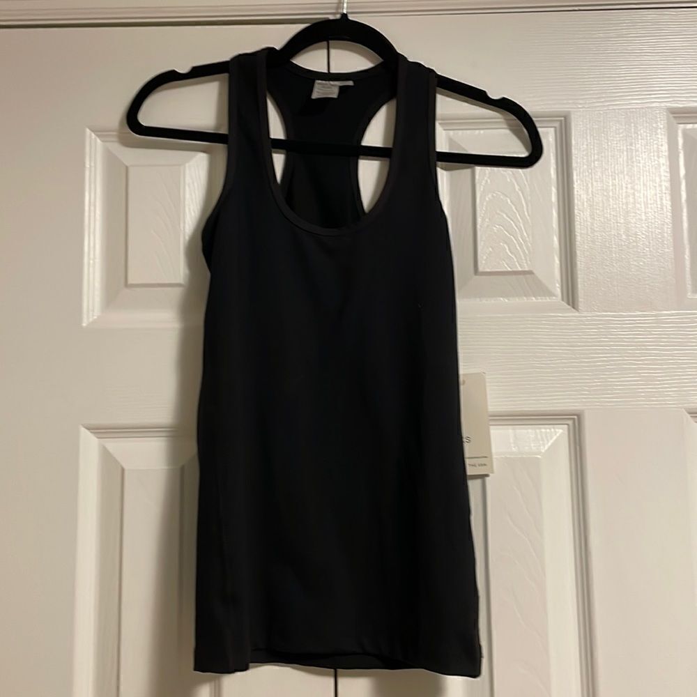 Emily Hsu Women’s Black Racerback Workout Tank Top